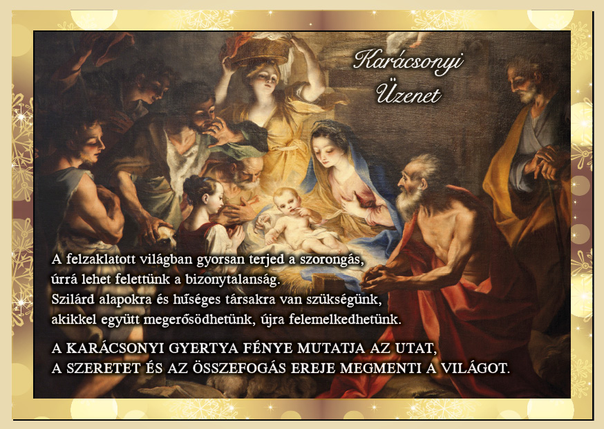 Áldott, békés karácsonyi ünnepet!